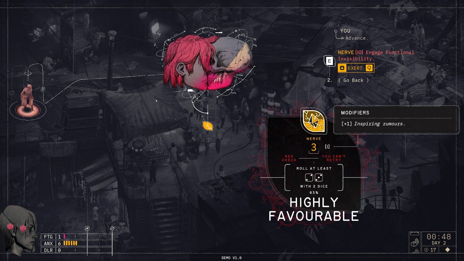 Cascade considers attempting Functional Invisibility in Zero Parades: For Dead Spies