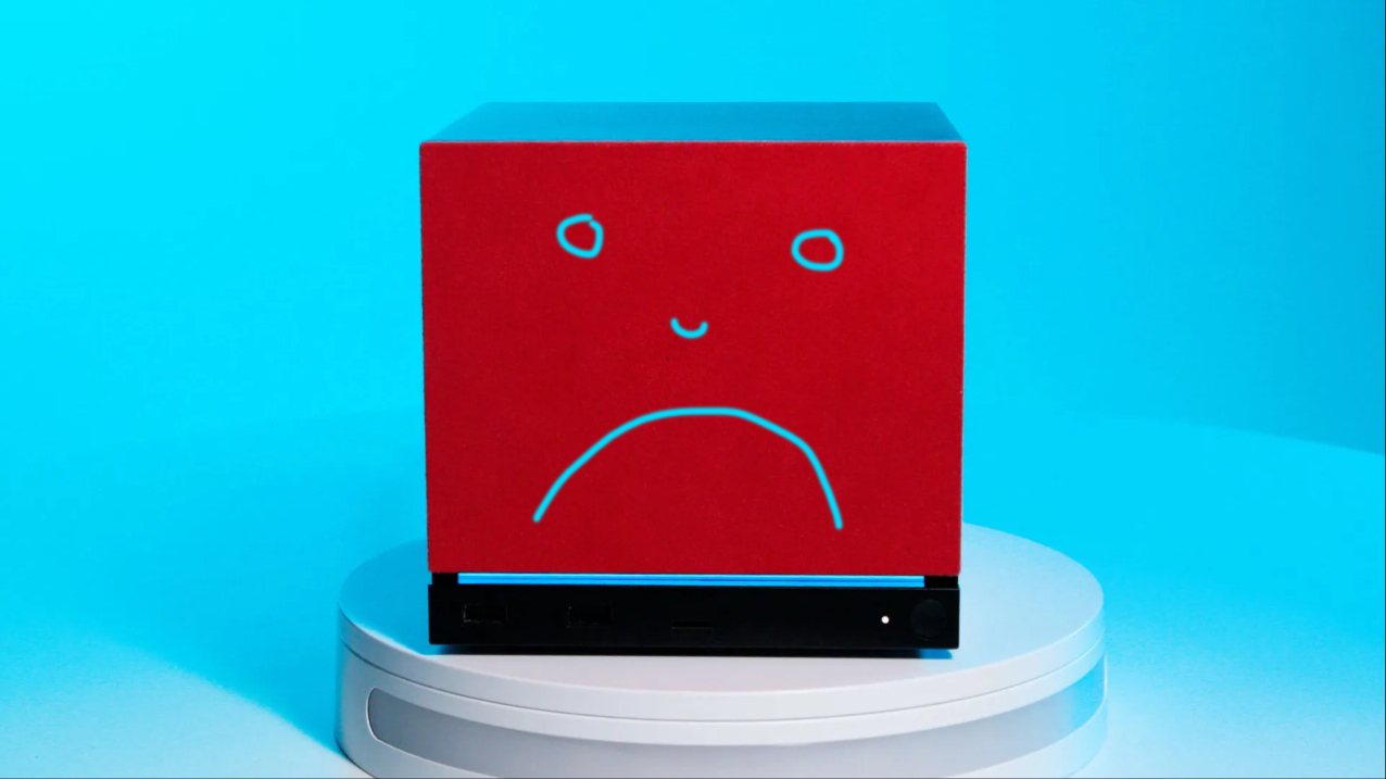 Sad face Steam Machine