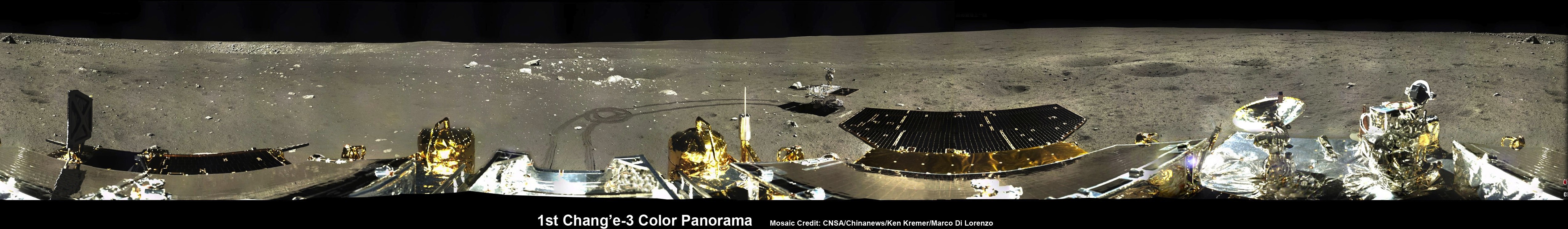 Chang&#039;e-3, Yutu Rover Landing Site Panorama