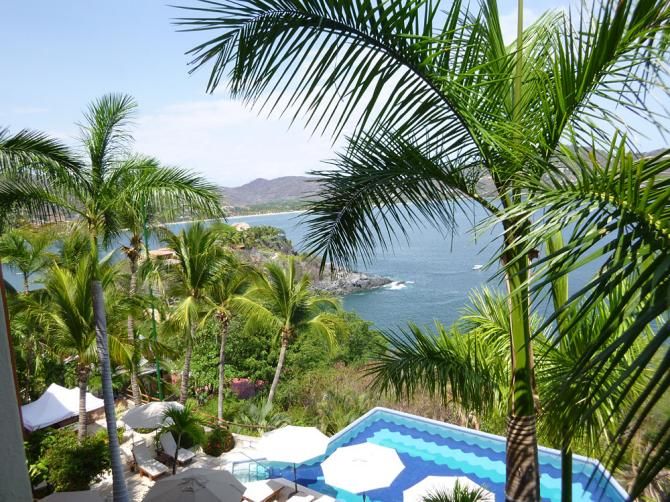 The view from our hotel in Mexico - The Villa Vera Puerto Mio