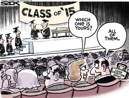 Editorial cartoon U.S. student loan debt