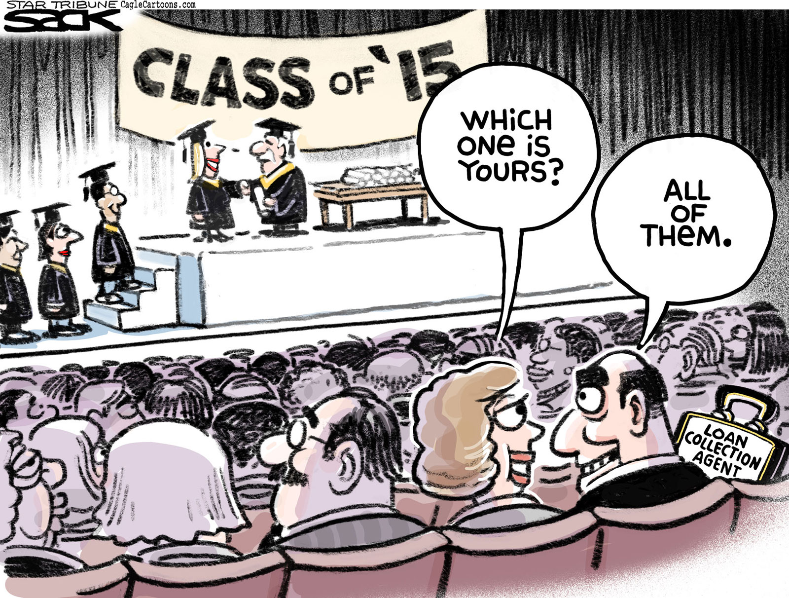 Editorial cartoon U.S. student loan debt | The Week