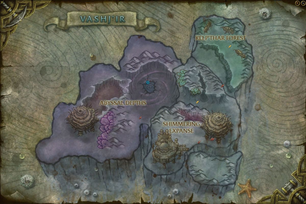 WoW Cataclysm map