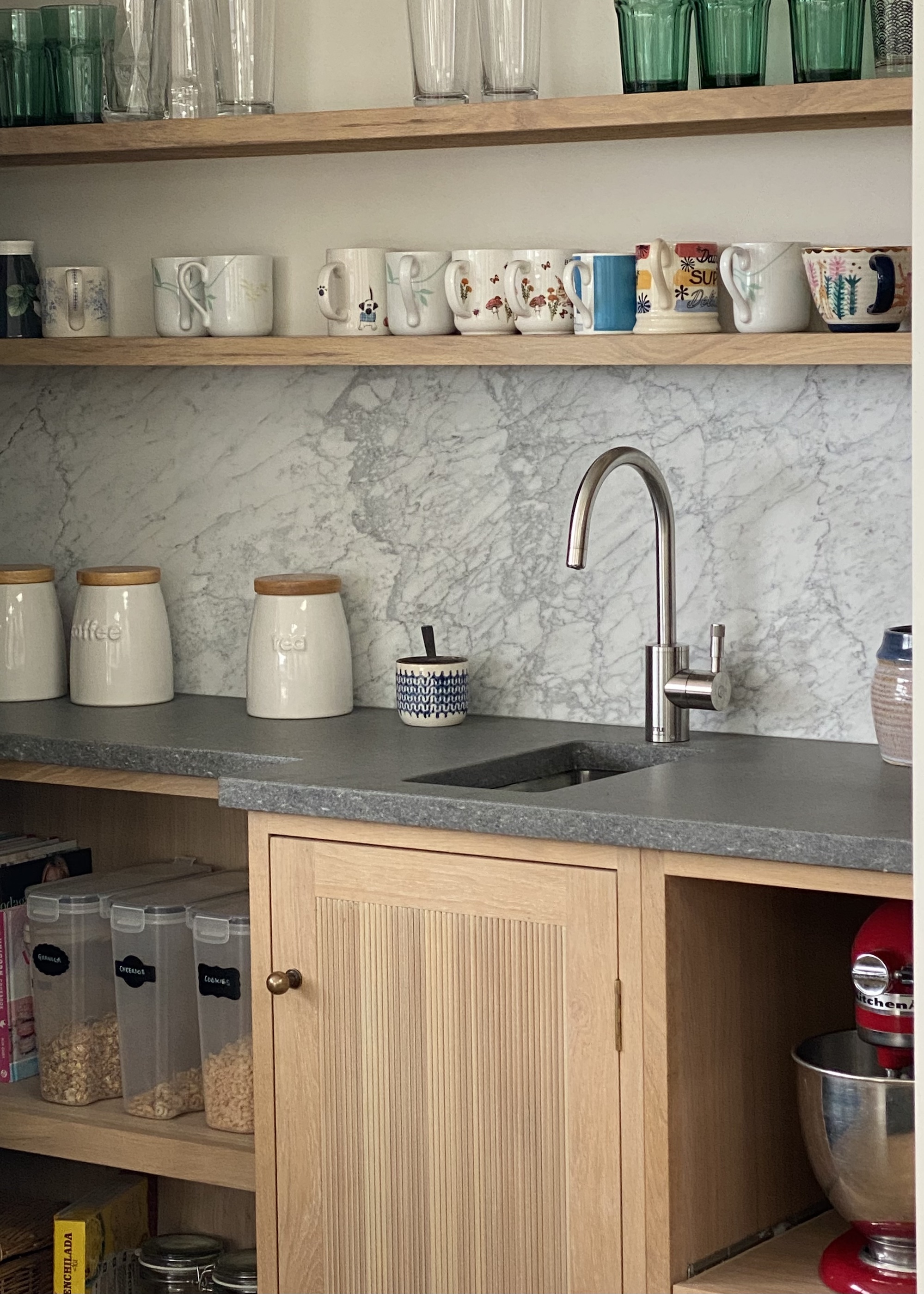 boiling water tap in pantry cupboard
