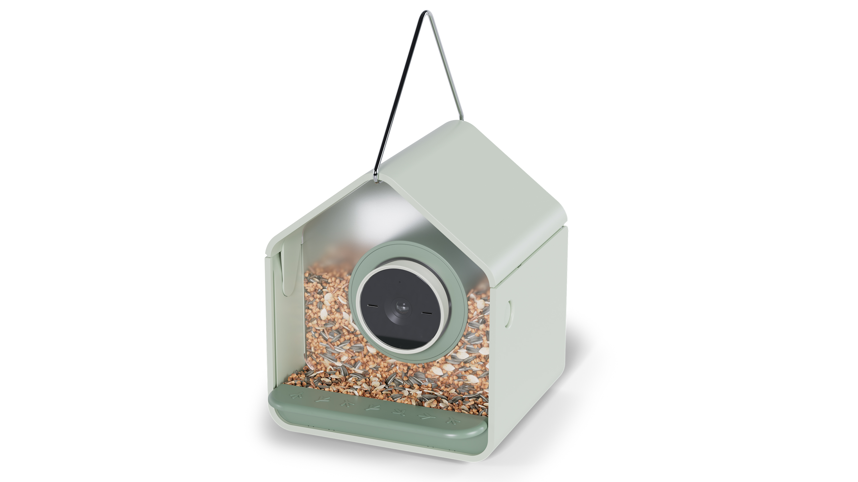 Birdbuddy 2 Mini bird feeder camera on a white background