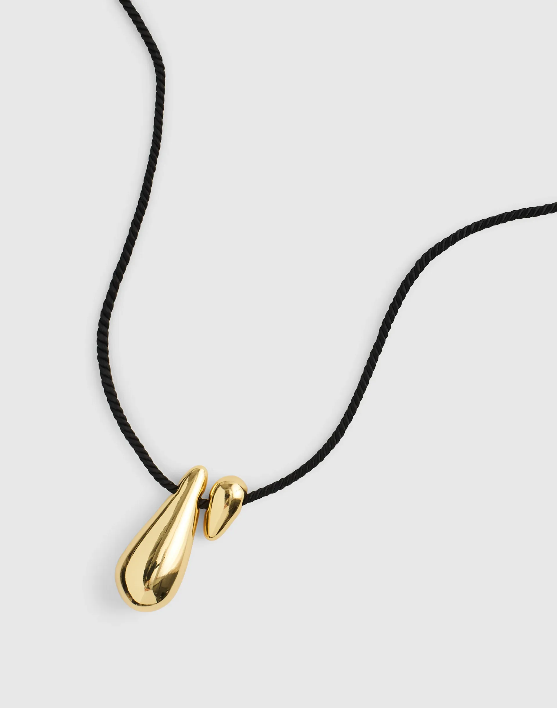 Double Droplet Pendant Necklace