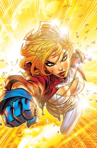Power Girl #1 variant cover art by Jonboy Meyers