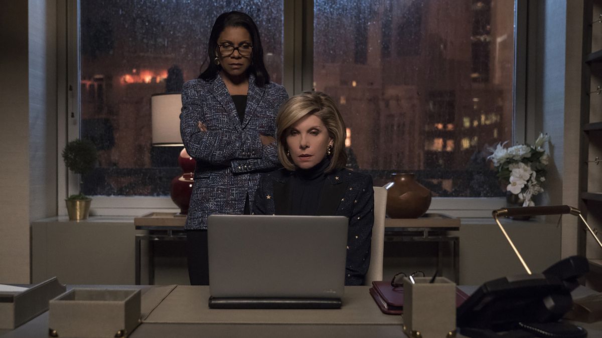 Audra McDonald, left, as Liz Reddick-Lawrence, and Christine Baranski as Diane Lockhart in &quot;The Good Fight.&quot;