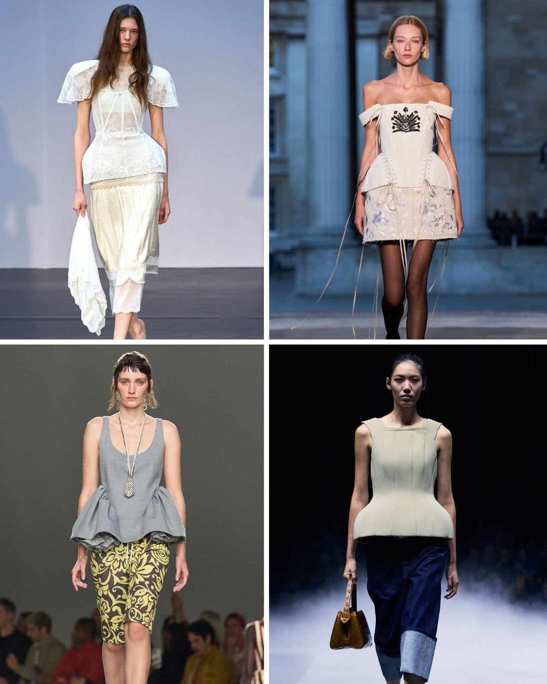 Models on the runway presenting SS26 microtrends