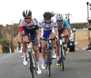 David Tanner leads an escape on stage 4 of the 2016 Tour Down Under