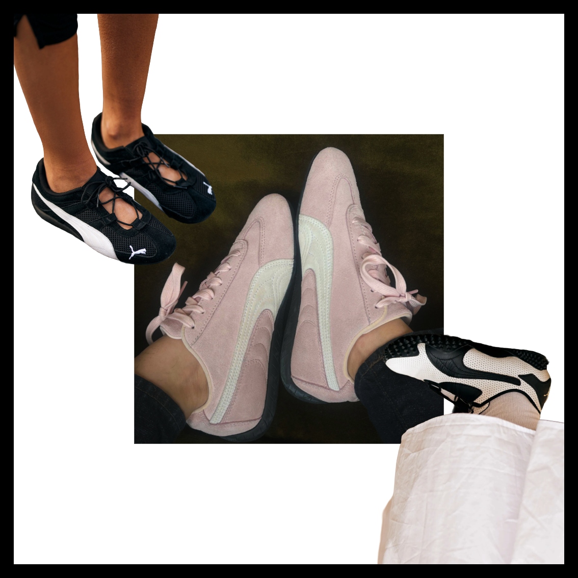 Julia Marzovilla wears the Puma Speedcats and styles them.