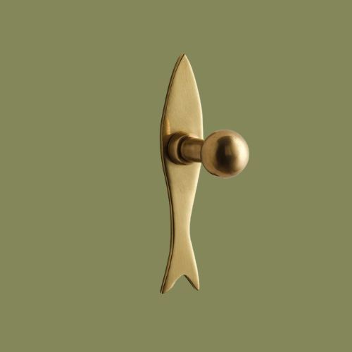 Fish Hook in Aged Brass