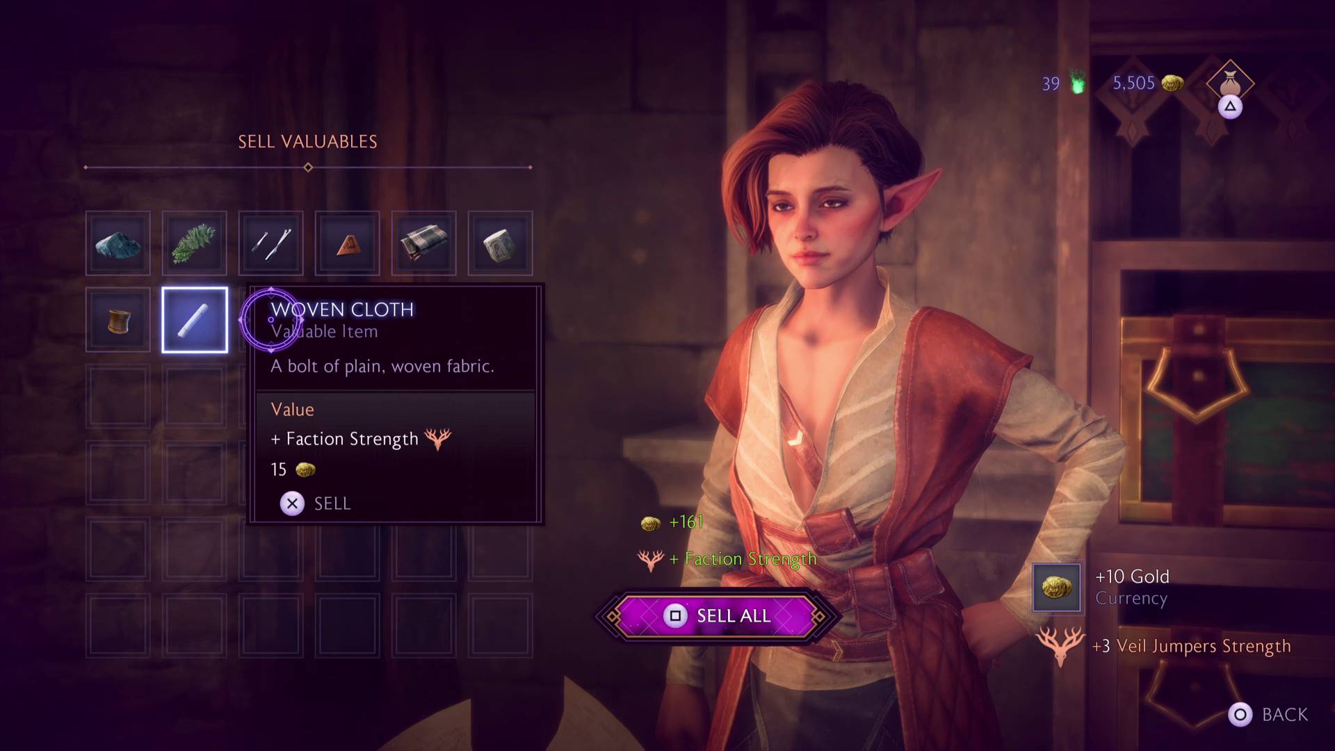 Should you sell Dragon Age Veilguard valuables?