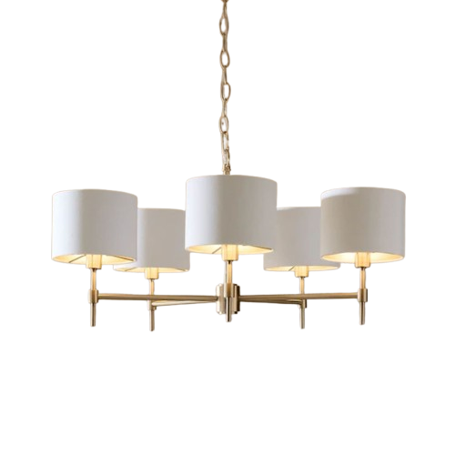 Brass Hudson 5 Light 5 Light Chandelier Chandelier Ceiling Light Fitting