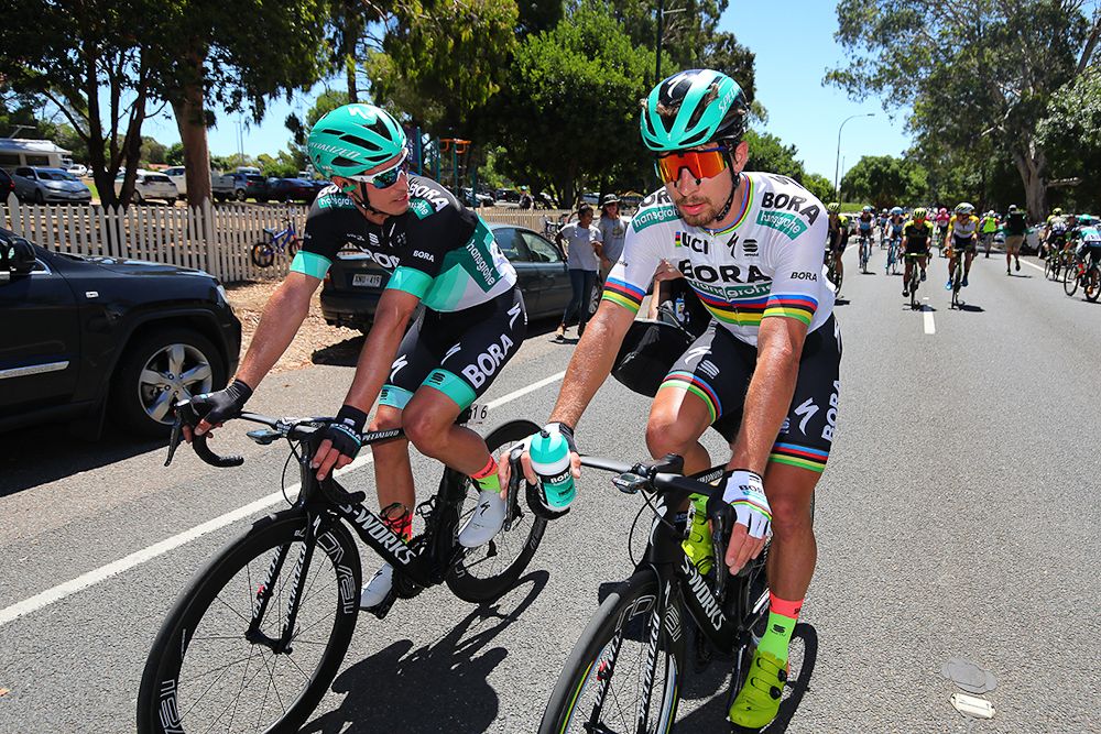Peter Sagan and Rudiger Selig at the Tour Down Under