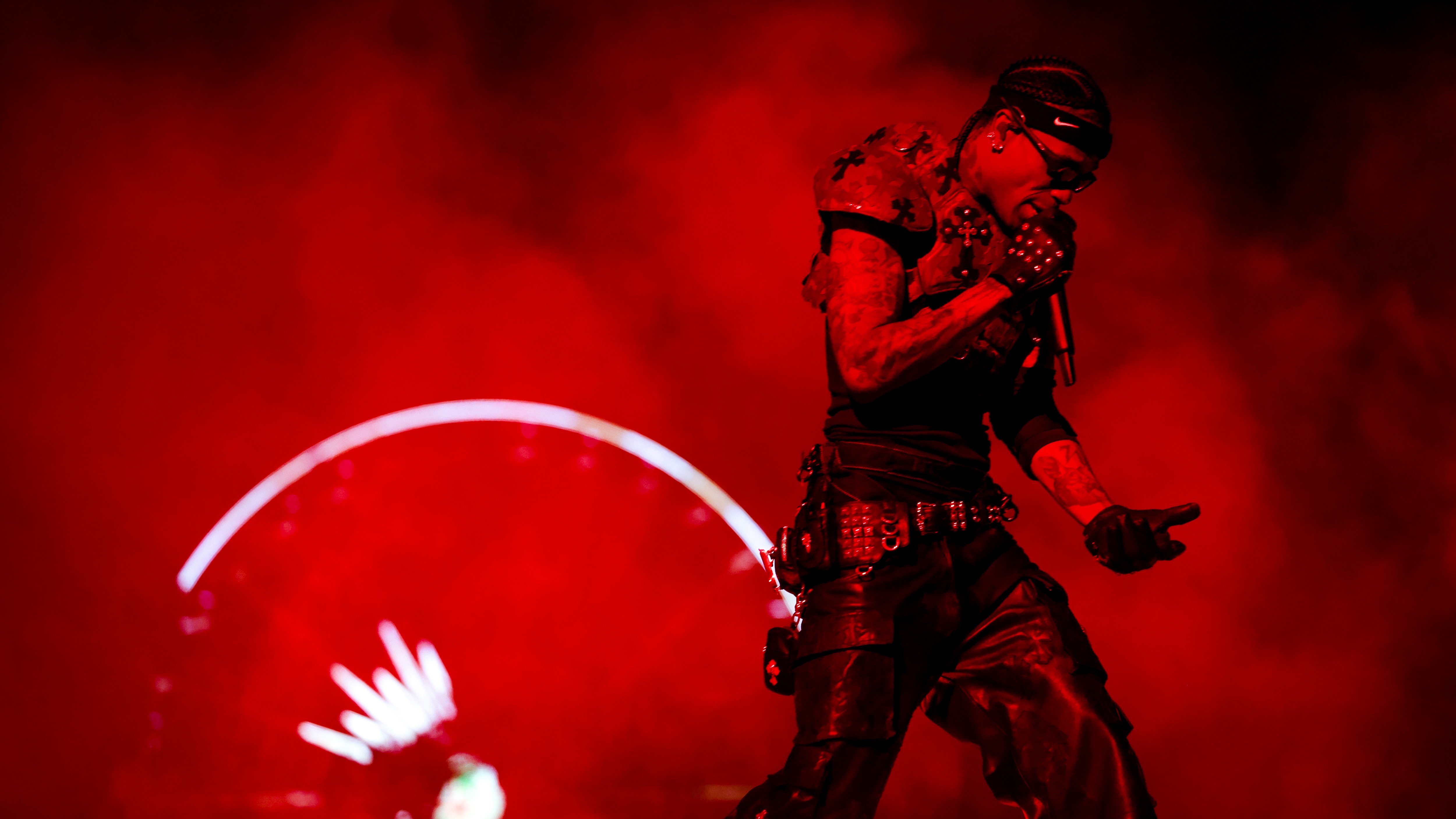 Travis Scott playing at Coachella