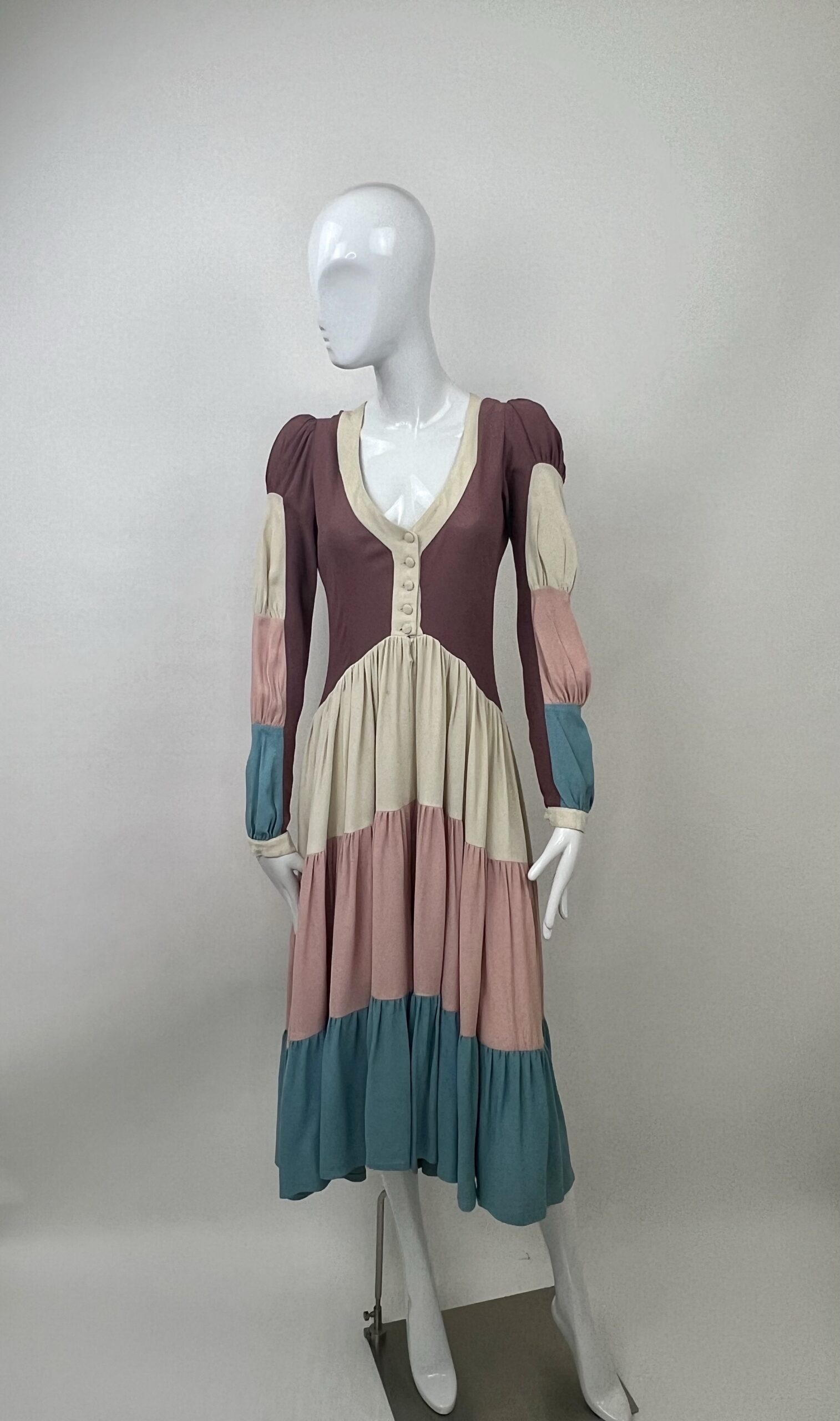 vintage ossie clark traffic light dress