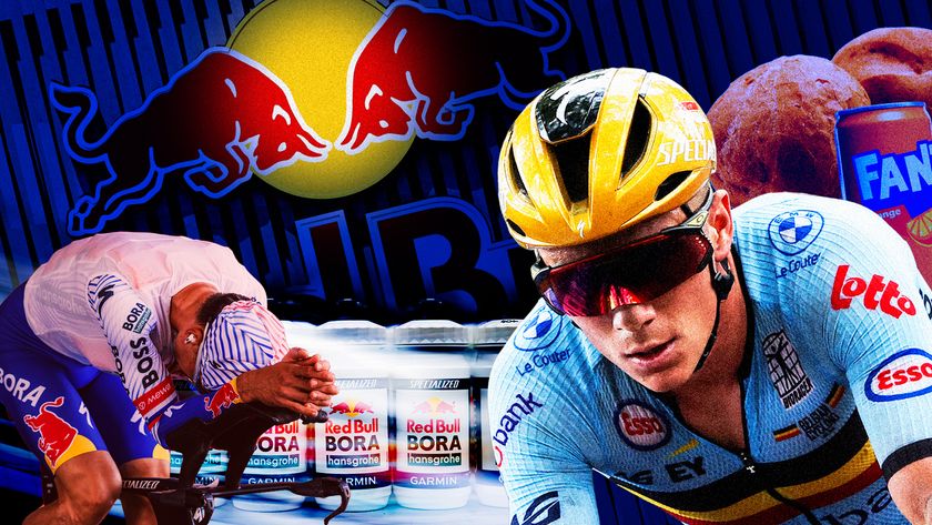 A cover image of Remco Evenepoel and Red Bull-Bora-Hansgrohe
