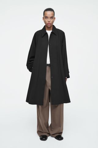 Voluminous Swing Trench Coat