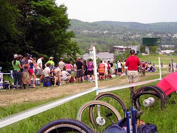the feed zone was a little crowded with three classes racing at the same time.