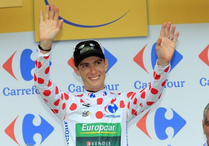 Pierre Rolland (Europcar) is back in the polka dot jersey