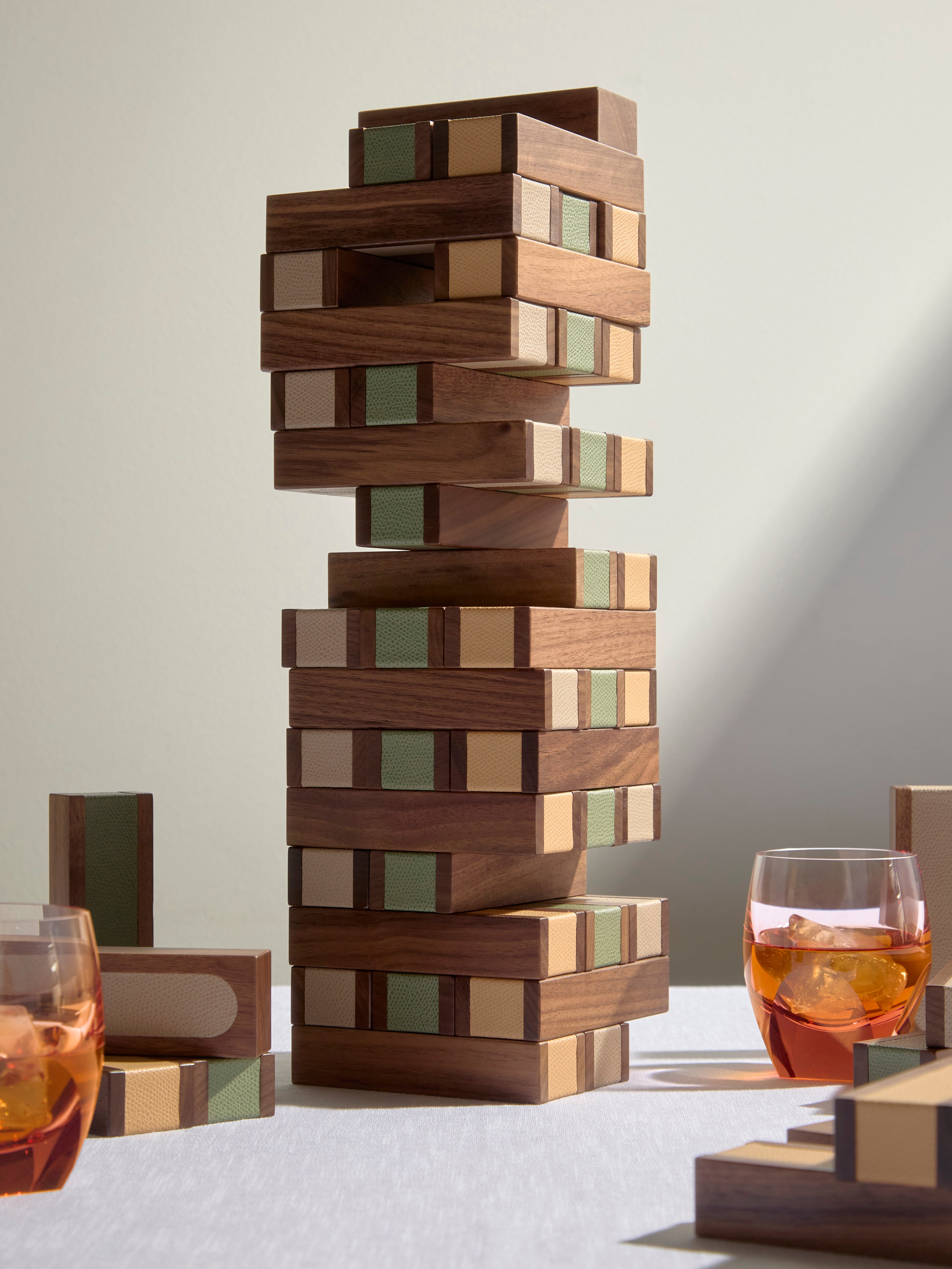 Leather Pisa Tower Set