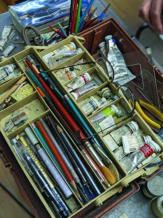 Gary A. Lippincott's art studio