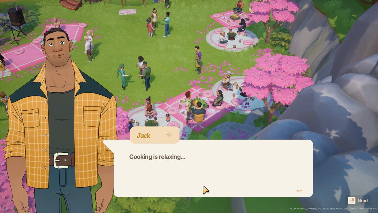 Person in a life farming sim