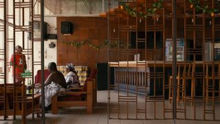 Film still of Senior Staff Club House, KNUST, Kumasi by Miro Marasović, Nikso Ciko and John Owuso Addo - for 'Tropical Modernism - Architecture and Independence'