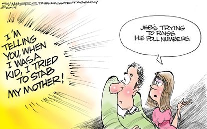 Political cartoon U.S. Carson Jeb Bush 2016