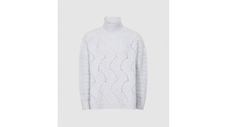 Reiss Ola oversized cable knit jumper