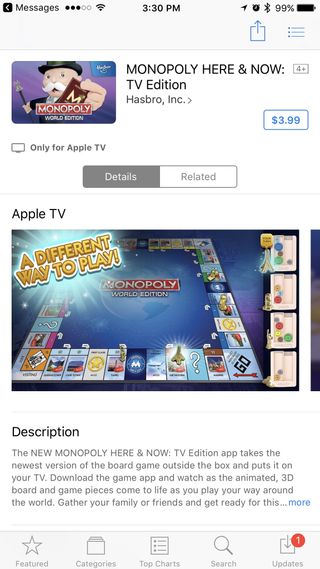 Apple TV app on iPhone