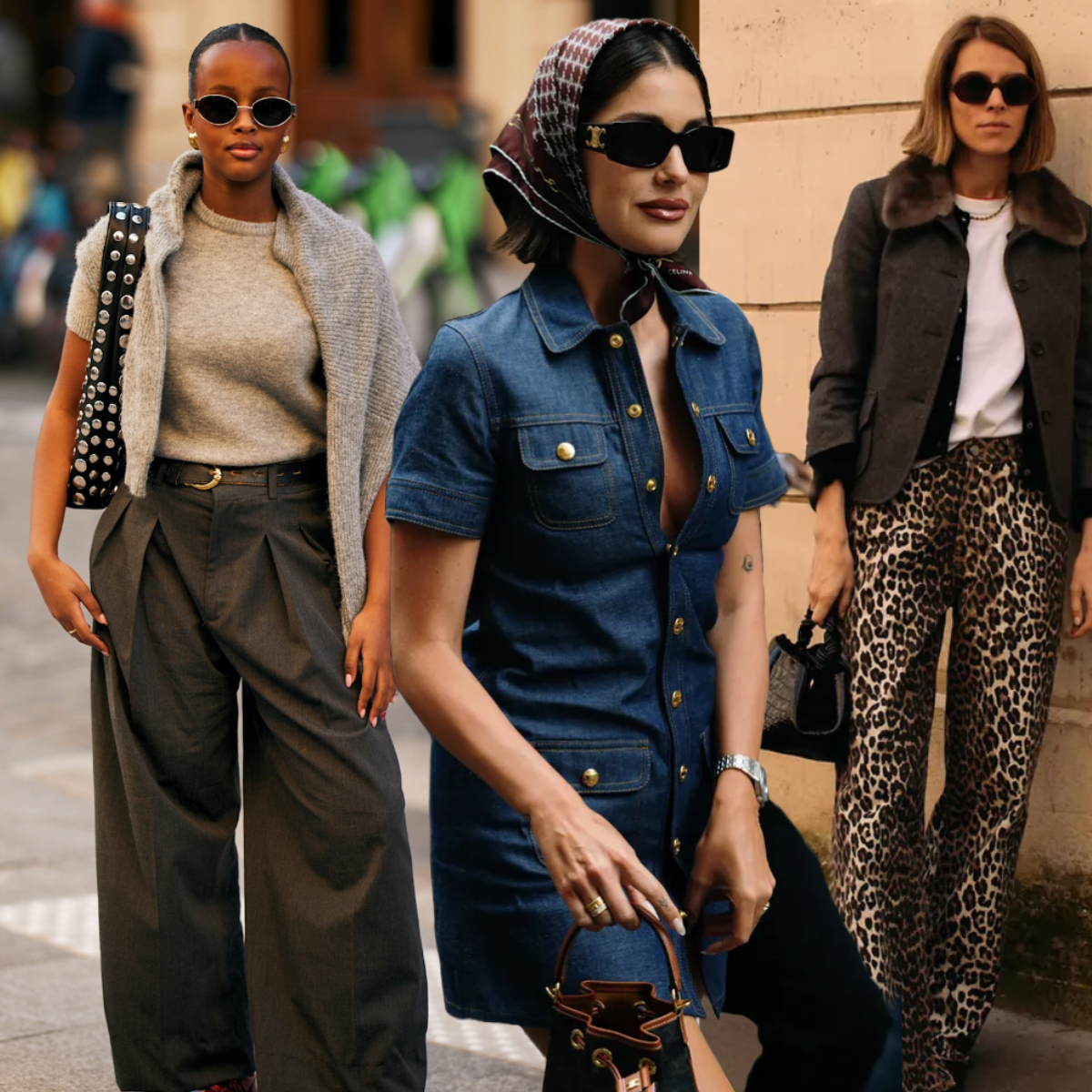 Women wearing transitional trends