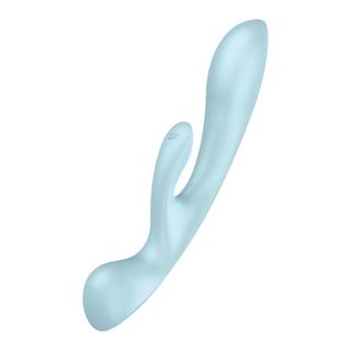 Satisfyer 'triple Oh', 24 Cm, 3 Motors, Flexible, Both Sides Can Be Used, Colour:blue