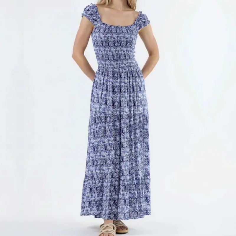 paisley maxi dress