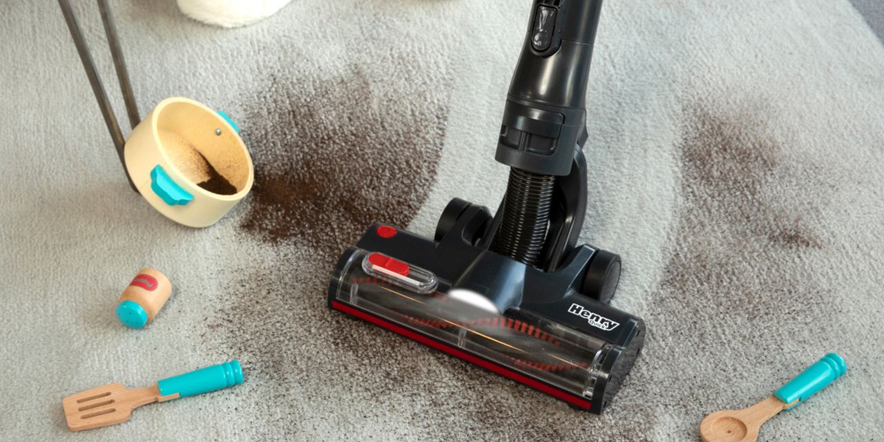 Image of Henry cordless being used on carpet 