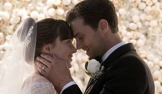 Fifty Shades Freed Dakota Johnson Jamie Dornan Anastasia and Christian at the altar