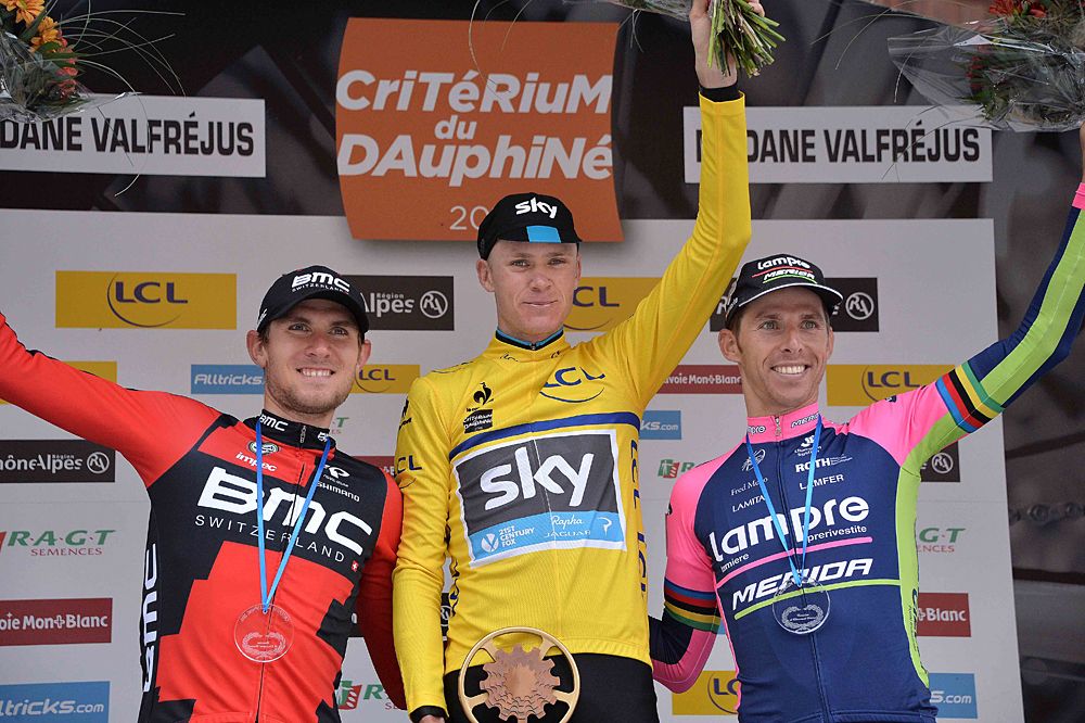 Chris Froome (Team Sky) the winner of the Criterium du Dauphine