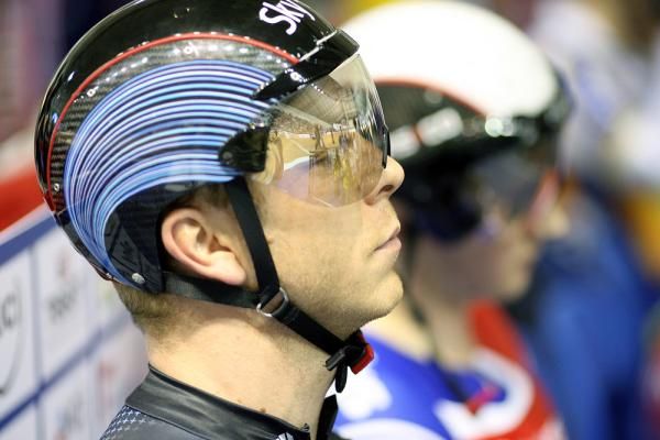 A focussed Chris Hoy (Sky+ HD).