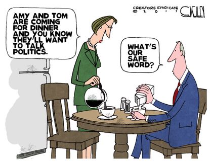 Political cartoon U.S. Trump election