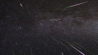 The Perseid meteor shower captured in this time-lapse in Aug. 2009.