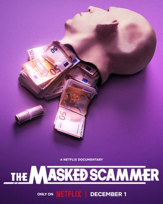 The official poster for The Masked Scammer