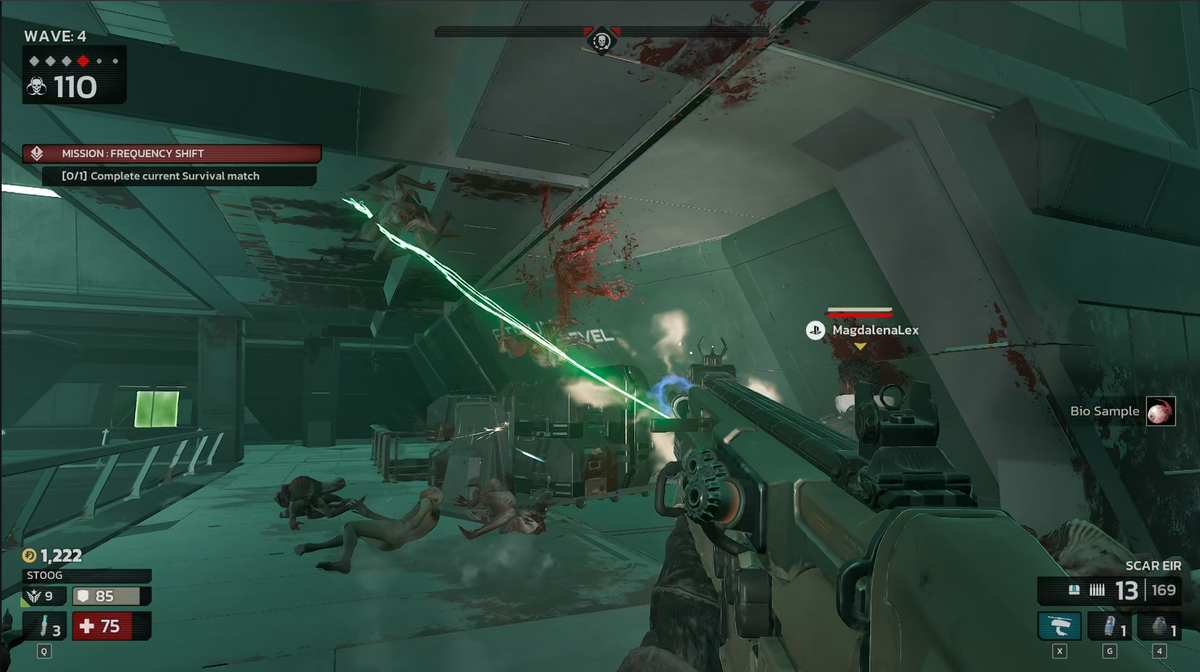 Someone zapping a zed