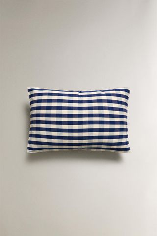 Gingham Cotton Cushion Cover X Tensira