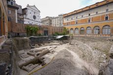 The lost ruins of Emperor Nero's theater in Rome. 