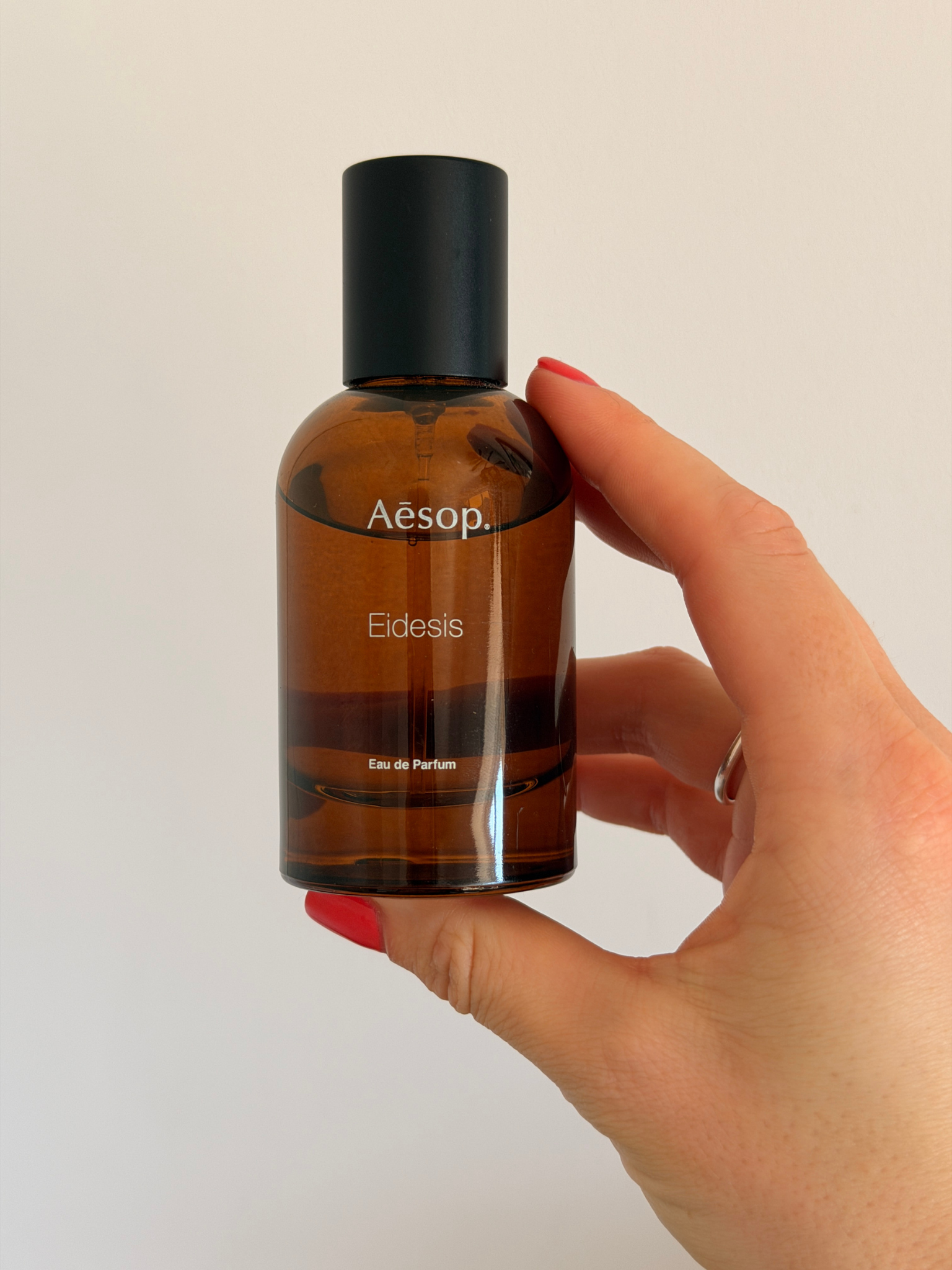 Grace Day holding Aesop Eidesis