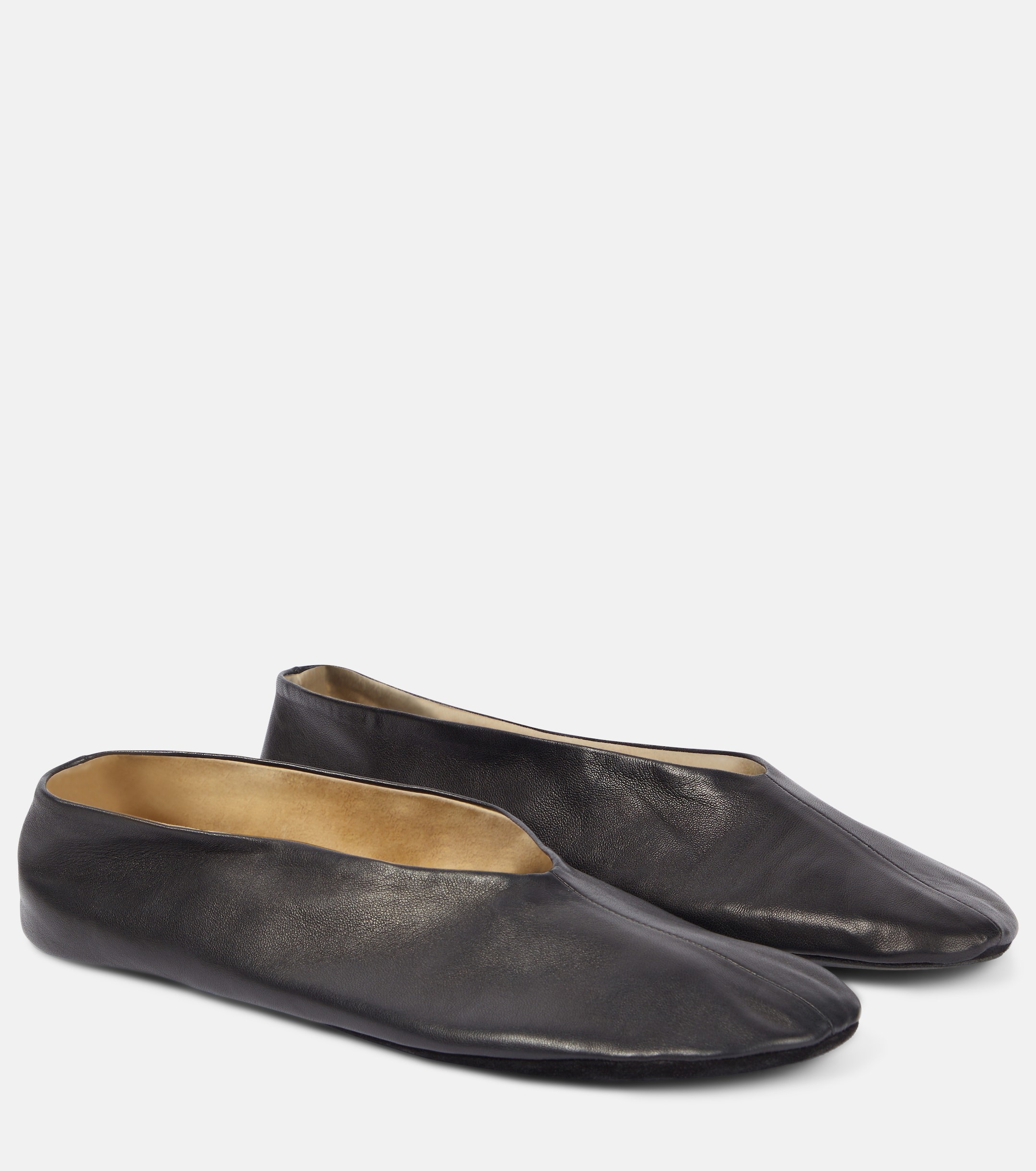 The Row, Stella Leather Ballet Flats