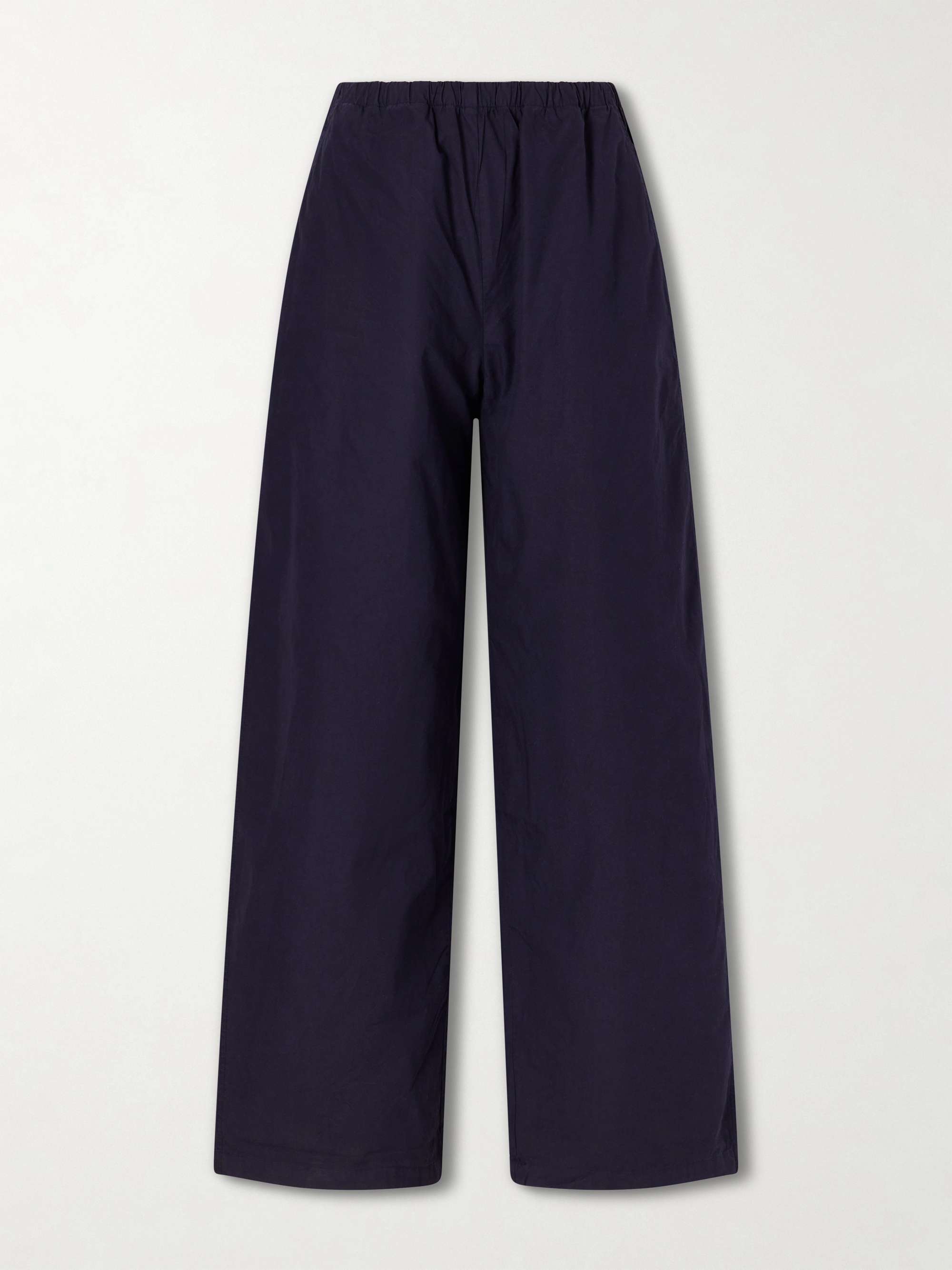 Kyoto Cotton Straight-Leg Pants