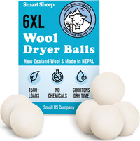 Smart Sheep Store Wool Dryer Balls, 6-Pack | was $19.95, now $14.40 at Amazon