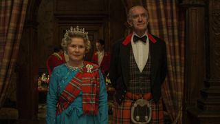 Imelda Staunton and Jonathan Pryce in The Crown
